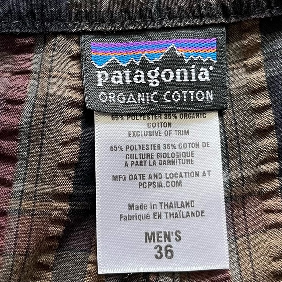 PATAGONIA Men's Plaid Thrift Shorts Size 36 Retro Trendy Stylish Skater - Picture 3 of 7